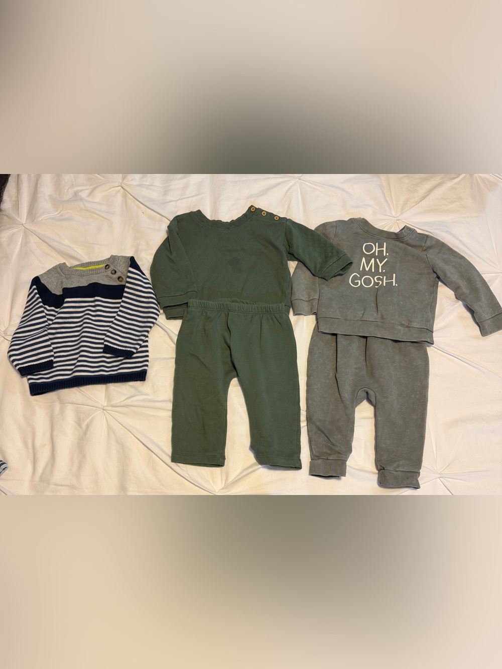 Bundle of Baby Boy Sweaters and Outfits